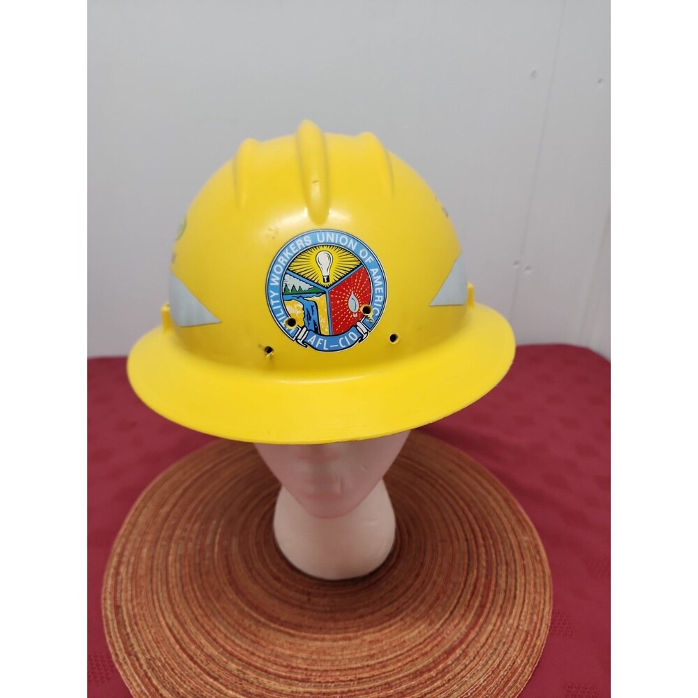 Consumers Energy Yellow Bullard Hard Hat AFL-CIO ANSI/ISEA Type 1 Class E & G